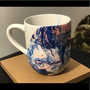 Hand dipped coffee cup (Unicorn Vomit)